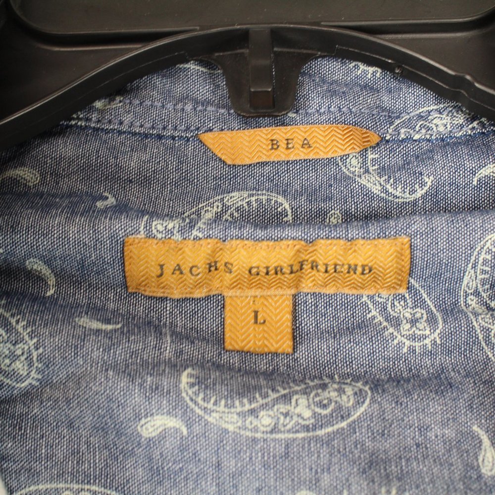 Jachs Girlfriend Plaid Flannel Long Sleeve Shirt bea Women's Large - Picture 5 of 10